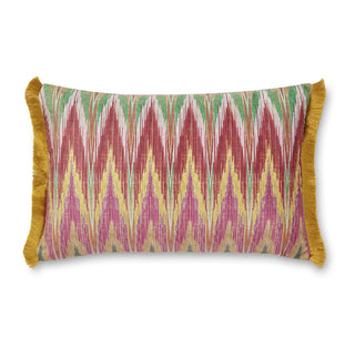 Ikat Filled Cushion Pink
