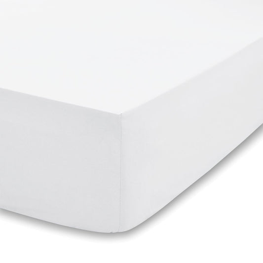 Temperature Control Tencel White Single Fitted Sheet