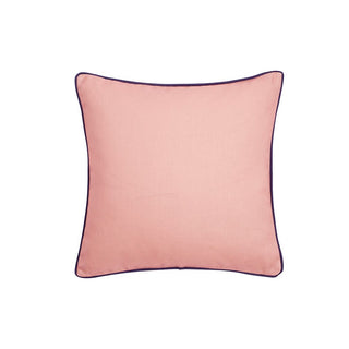 Linen 50x50cm Cushion Pink/Navy