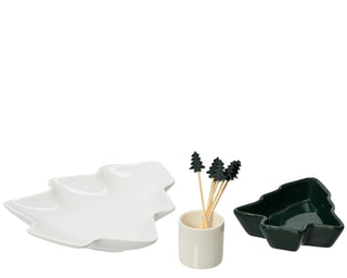 Christmas Tree Serving Set