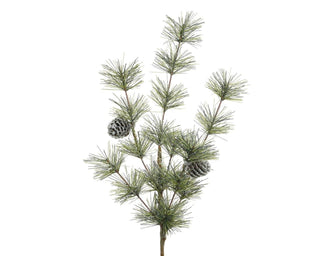 Snowy Pinecone Spray Large