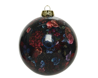 Forest Floral Fruits with Gold Glitter Bauable