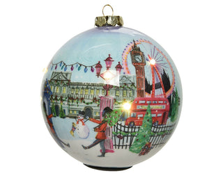 London At Christmas LED Light Bauble