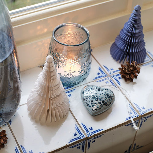 Snowy White Paper Tree Decoration