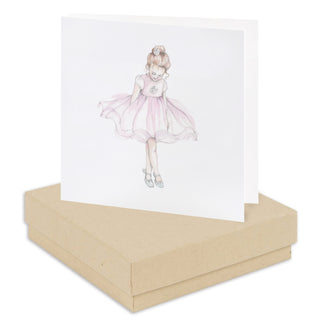 Boxed Ballerina Earring Card