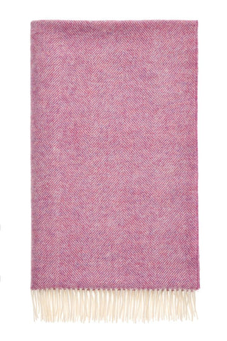 Herringbone Pink Throw