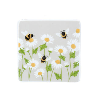 Daisy Bee Ceramic Coaster