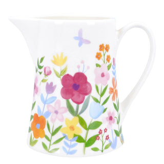 Pastel Flowers Bone China Small Jug