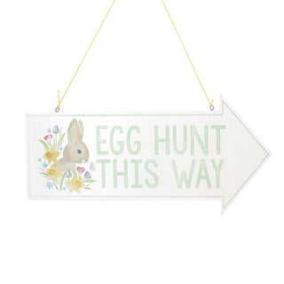 Bunny Egg Hunt Wooden Arrow Large