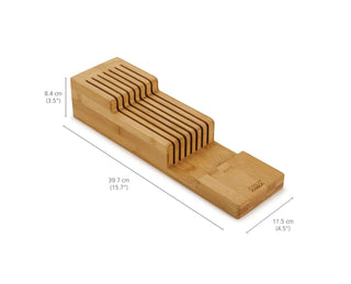 Drawerstore Bamboo 2-Tier Knife Organiser