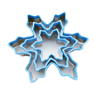 Snowflake Cutters With Blue Top (3Pcs)