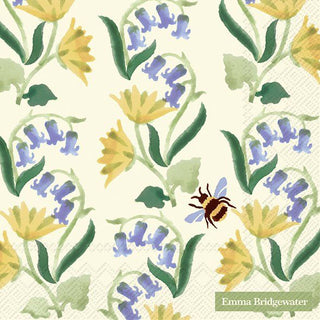 EB Bluebell & Celandine Cream Paper Napkin