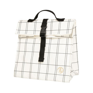 Paper Cooler Lunch Bag Grid