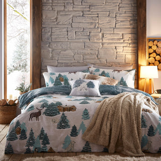 Arcticus Arctic Animal Duvet Cover Set Blue Double