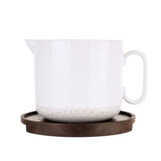 Artisan Street Large Sauce Jug With Wooden Rest