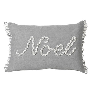 Grey Noel Cushion Cover