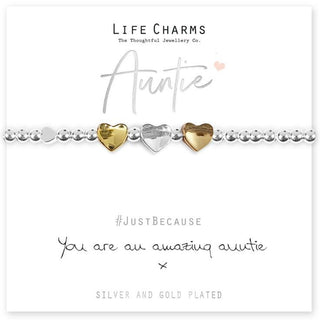 Amazing Aunty Hearts Bracelet