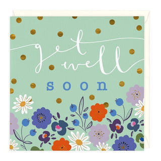 Floral Get Well Soon Card