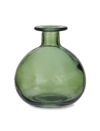 Green Wye Round Bud Vase