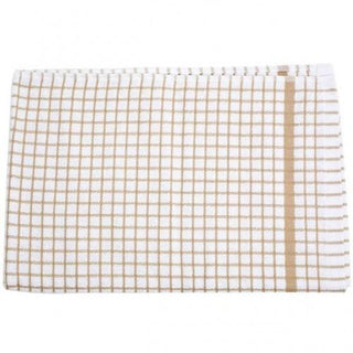 Beige Check Tea Towel