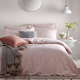 Claybourne Super King Size Duvet Set Blush