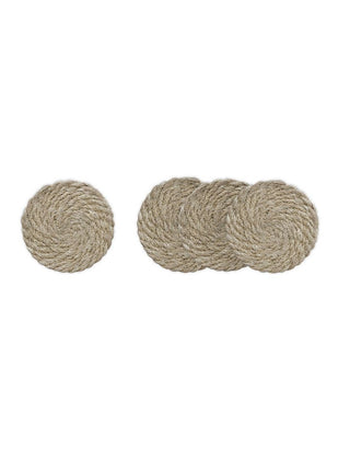 Natural Jute Coasters - Set of 4