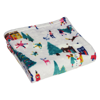 Christmas Together Festive Fleece Throw Multi 