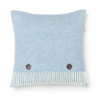 Herringbone Aqua Cushion