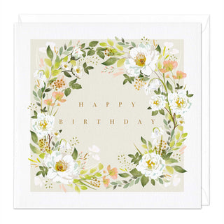 Floral Elegance Birthday Card