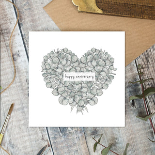 Happy Anniversary Eucalyptus Card