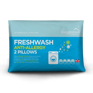Fresh Wash Anti-Allergy Pillow, 2 Pack