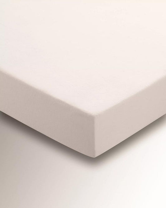 Brushed Cotton Fitted Sheet King Ivory