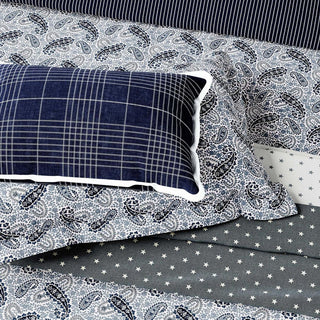 Long Island Paisley Single Duvet Cover Set Grey