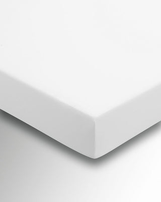 Plain Dye White Fitted Sheet Double