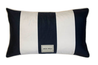 Heritage Stripe Cushion Navy/White