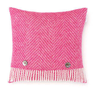 Herringbone Cerise Cushion