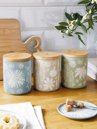 Homestead Ceramic Canister Sage