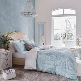 Josette King Duvet Cover Set Seaspray