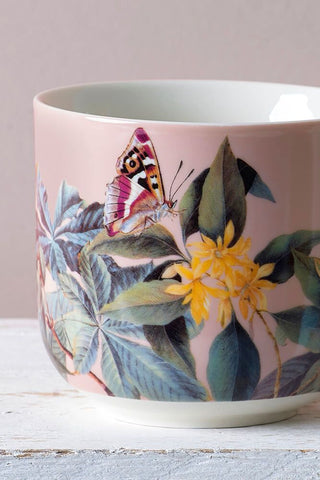 Floral Butterfly Pink Mug