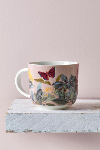 Floral Butterfly Pink Mug