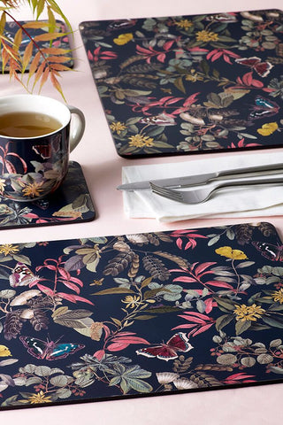 Midnight Floral Rectangle Placemat