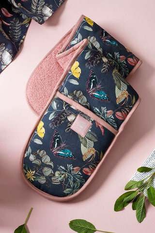 Midnight Floral Double Oven Glove