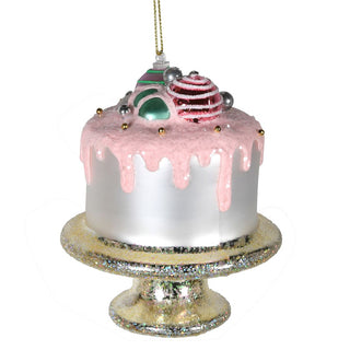 Pink Frosting Drip Cake Hanging Decoration