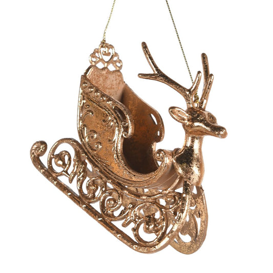 Reindeer Sleigh Bauble