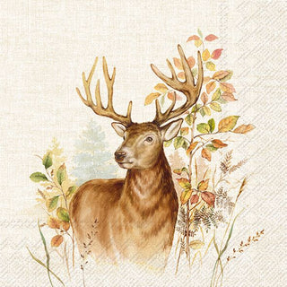 Hunted Deer Cream Napkin