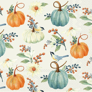 Pumpkin Floral Napkin