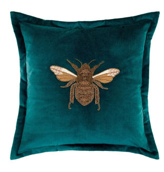 Layla Teal Velvet Cushion - 50x50cm