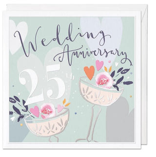 Silver Wedding Anniversary Card