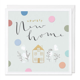 Sparkly New Home Luxury Greeting Card