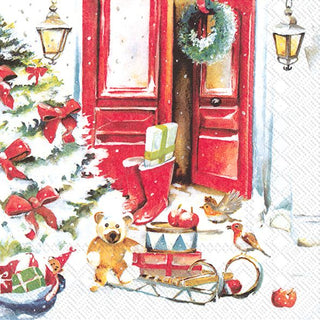Xmas Tradition Gifts Napkins